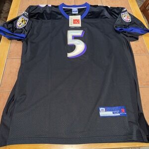 Joe Flacco Baltimore Ravens Jersey Mens Sz 54 Black #5 Reebok NFL‎ Football NWT